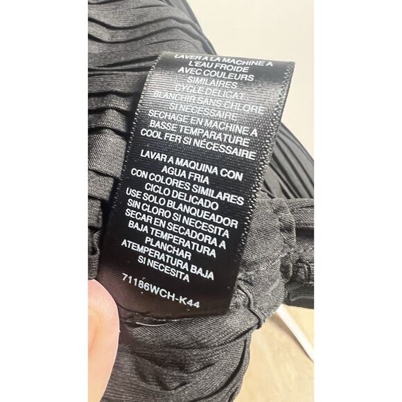 WAYF Payton Tie Front Long Sleeve Blouse Women's Cardigan Rhinestone Black Sz 8 - Picture 13 of 14